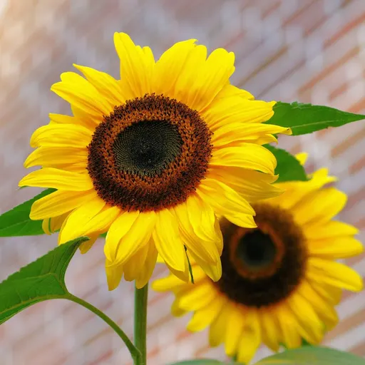 Original photo of yellow sunflowers